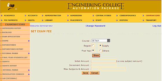 Examinations Module